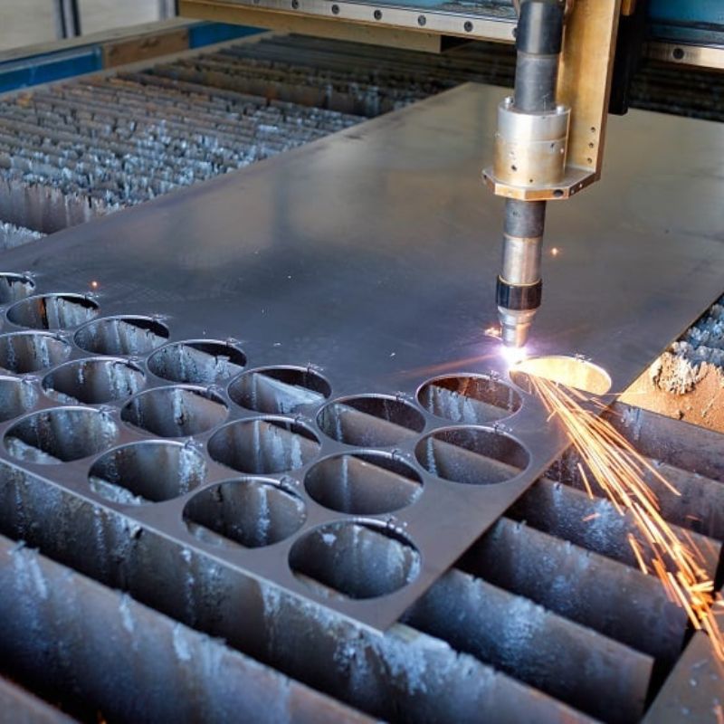 Đột CNC trên thép